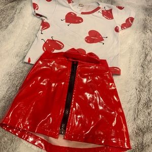12 month skirt and shirt